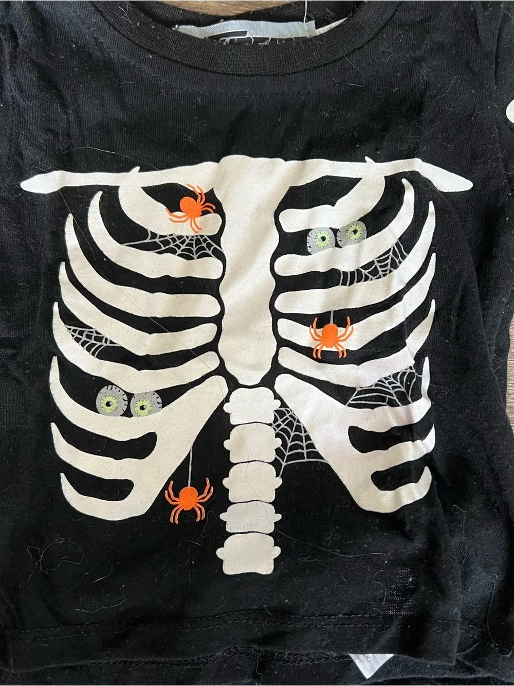 Halloween Baby Bodysuit Trio - Skeleton, Pumpkin & Gray Camo